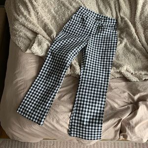 checkered free people pants